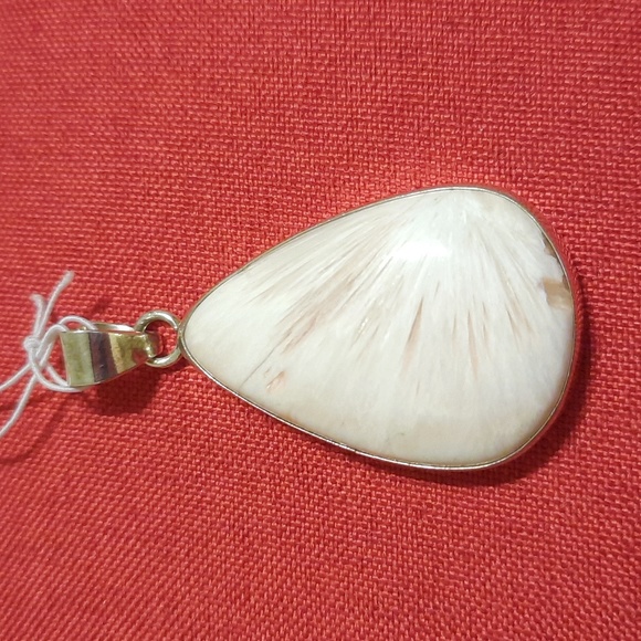 Jewelry - scolecite sterling silver pendant